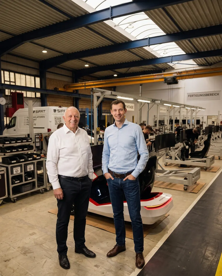 Generational handover at SIFAT: the management team in the driving simulator production facility